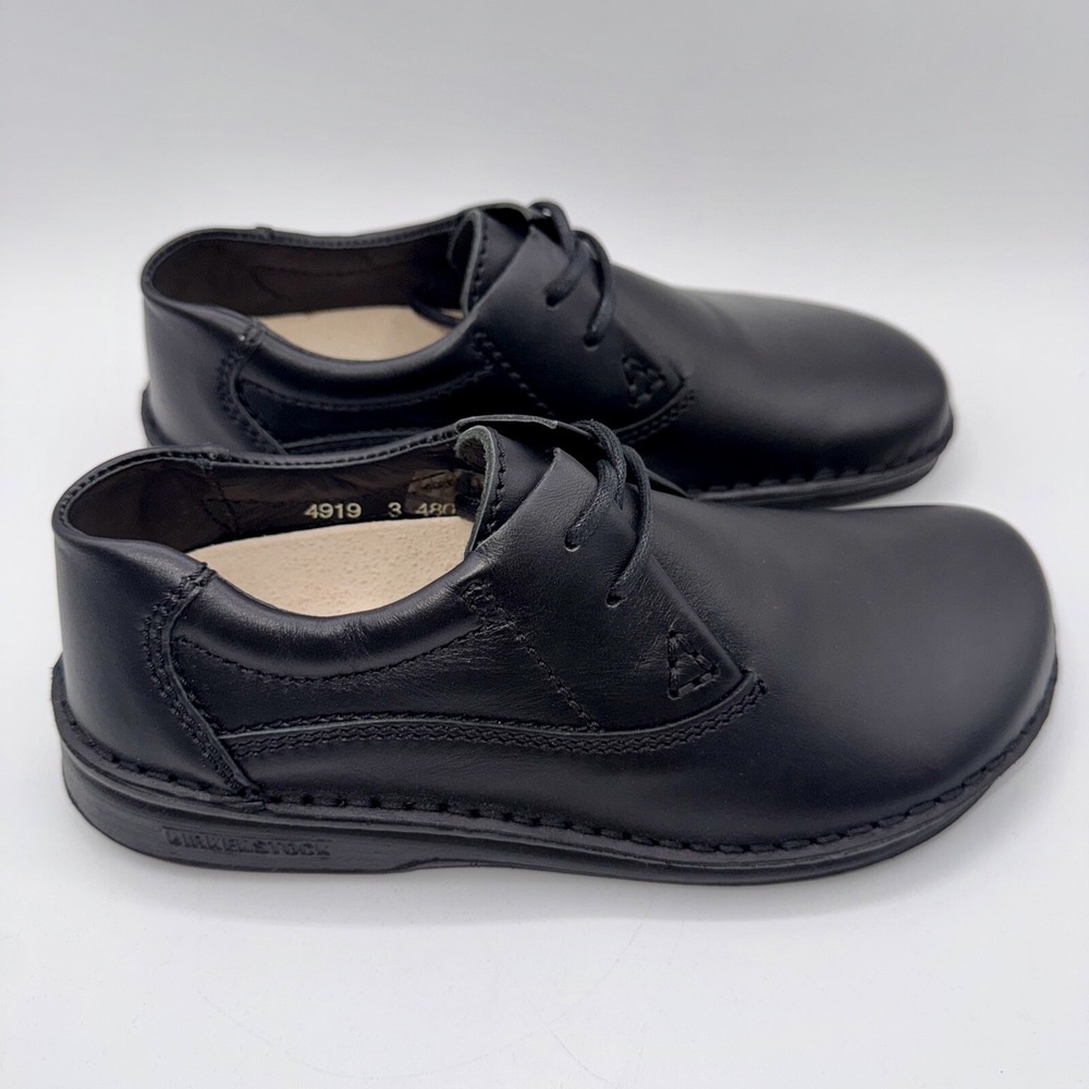 Birkenstock Memphis Shoes Women's Size 6 EU 37 Black Leather - Picture 5 of 15